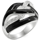 925 Sterling Silver Rings LOS346 Silver 925 Sterling Silver Ring with CZ