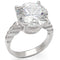 925 Sterling Silver Rings LOS472 Silver 925 Sterling Silver Ring with CZ