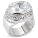 925 Sterling Silver Rings LOS519 Silver 925 Sterling Silver Ring with CZ