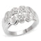 925 Sterling Silver Rings LOS523 Silver 925 Sterling Silver Ring with CZ