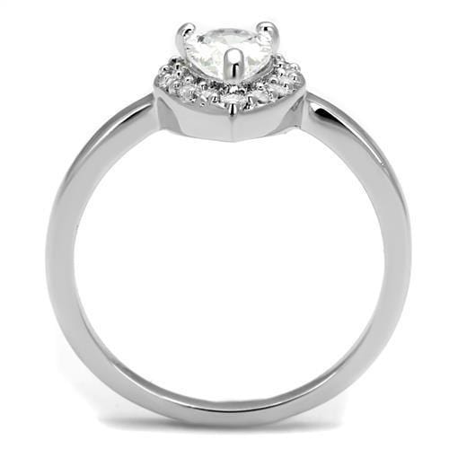 Anniversary Rings For Her 3W1219 Rhodium Brass Ring with AAA Grade CZ