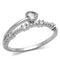 Anniversary Rings For Her 3W1223 Rhodium Brass Ring with AAA Grade CZ
