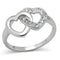 Anniversary Rings For Her 3W123 Rhodium Brass Ring with AAA Grade CZ