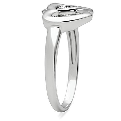 Anniversary Rings For Her 3W123 Rhodium Brass Ring with AAA Grade CZ