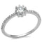 Anniversary Rings For Her 3W1233 Rhodium Brass Ring with AAA Grade CZ