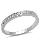 Anniversary Rings For Her 3W1234 Rhodium Brass Ring with AAA Grade CZ