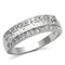 Anniversary Rings For Her 3W130 Rhodium Brass Ring with AAA Grade CZ