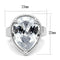 Anniversary Rings For Her 3W1305 Rhodium Brass Ring with AAA Grade CZ