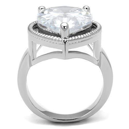 Anniversary Rings For Her 3W1305 Rhodium Brass Ring with AAA Grade CZ