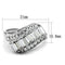 Anniversary Rings For Her 3W1306 Rhodium Brass Ring with Top Grade Crystal