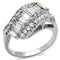 Anniversary Rings For Her 3W1306 Rhodium Brass Ring with Top Grade Crystal