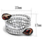 Anniversary Rings For Her 3W1307 Rhodium Brass Ring with AAA Grade CZ