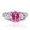 Band Rings TK164 Stainless Steel Ring with AAA Grade CZ in Rose