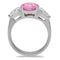 Band Rings TK164 Stainless Steel Ring with AAA Grade CZ in Rose