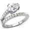 Band Rings TK166 Stainless Steel Ring with AAA Grade CZ