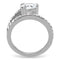 Band Rings TK166 Stainless Steel Ring with AAA Grade CZ