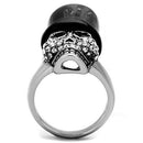 Band Rings TK1662 Two-Tone Stainless Steel Ring with Top Grade Crystal