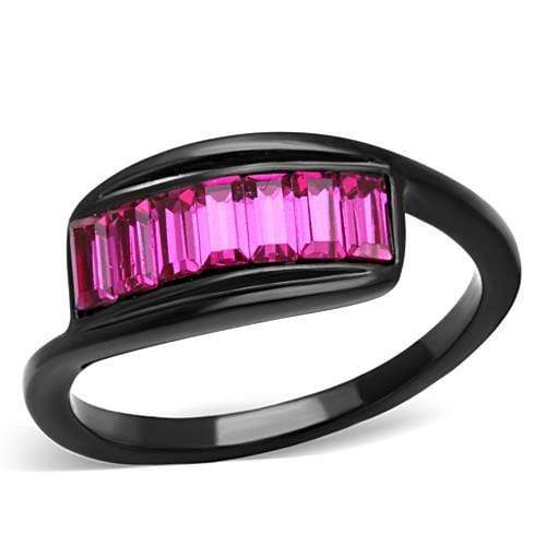 Band Rings TK1664 - Stainless Steel Ring with Top Grade Crystal