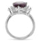 Band Rings TK167 Stainless Steel Ring with Synthetic in Amethyst