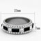 Band Rings TK1677 Stainless Steel Ring with Top Grade Crystal in Jet