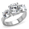 Band Rings TK168 Stainless Steel Ring with AAA Grade CZ