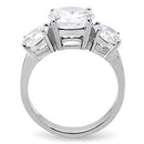 Band Rings TK168 Stainless Steel Ring with AAA Grade CZ