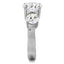 Band Rings TK168 Stainless Steel Ring with AAA Grade CZ