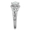 Silver Jewelry Rings Band Rings TK1681 Stainless Steel Ring with AAA Grade CZ Alamode Fashion Jewelry Outlet