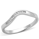 Band Rings TK1682 Stainless Steel Ring with AAA Grade CZ