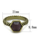 Best Engagement Rings LO3545 Antique Copper Brass Ring with Synthetic