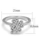 Best Engagement Rings LO3988 Rhodium Brass Ring with Top Grade Crystal