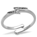 Best Engagement Rings LO4047 Rhodium Brass Ring with Top Grade Crystal