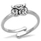 Best Engagement Rings LO4049 Rhodium Brass Ring with Top Grade Crystal