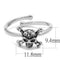 Best Engagement Rings LO4055 Rhodium Brass Ring with Top Grade Crystal