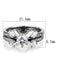 Cheap Engagement Rings TK1856 Stainless Steel Ring with AAA Grade CZ