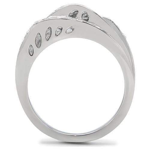 Cheap Engagement Rings TK188 Stainless Steel Ring with Top Grade Crystal