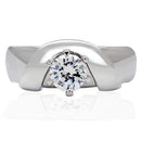 Silver Jewelry Rings Cheap Engagement Rings TK191 Stainless Steel Ring with AAA Grade CZ Alamode Fashion Jewelry Outlet