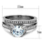 Silver Jewelry Rings Cheap Engagement Rings TK1919 Stainless Steel Ring with AAA Grade CZ Alamode Fashion Jewelry Outlet