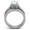 Silver Jewelry Rings Cheap Engagement Rings TK1919 Stainless Steel Ring with AAA Grade CZ Alamode Fashion Jewelry Outlet