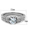 Silver Jewelry Rings Cheap Engagement Rings TK1921 Stainless Steel Ring with AAA Grade CZ Alamode Fashion Jewelry Outlet