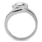 Cheap Engagement Rings TK195 Stainless Steel Ring with AAA Grade CZ