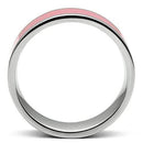 Cheap Engagement Rings TK545 Stainless Steel Ring with Epoxy in Rose