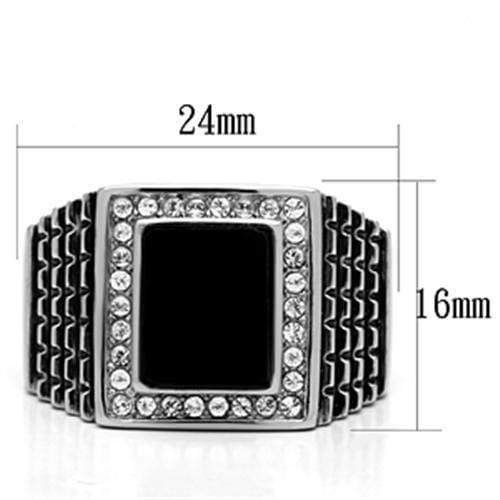 Silver Jewelry Rings Cheap Engagement Rings TK592 Stainless Steel Ring with Synthetic Alamode Fashion Jewelry Outlet