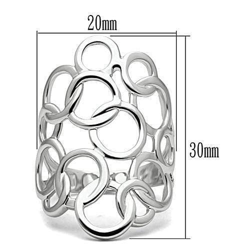 Cheap Rings 3W170 Rhodium Brass Ring