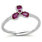 Cheap Rings 3W521 Rhodium Brass Ring with Synthetic in Ruby