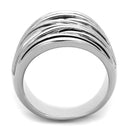 Cheap Rings 3W596 Rhodium Brass Ring with Epoxy in Jet