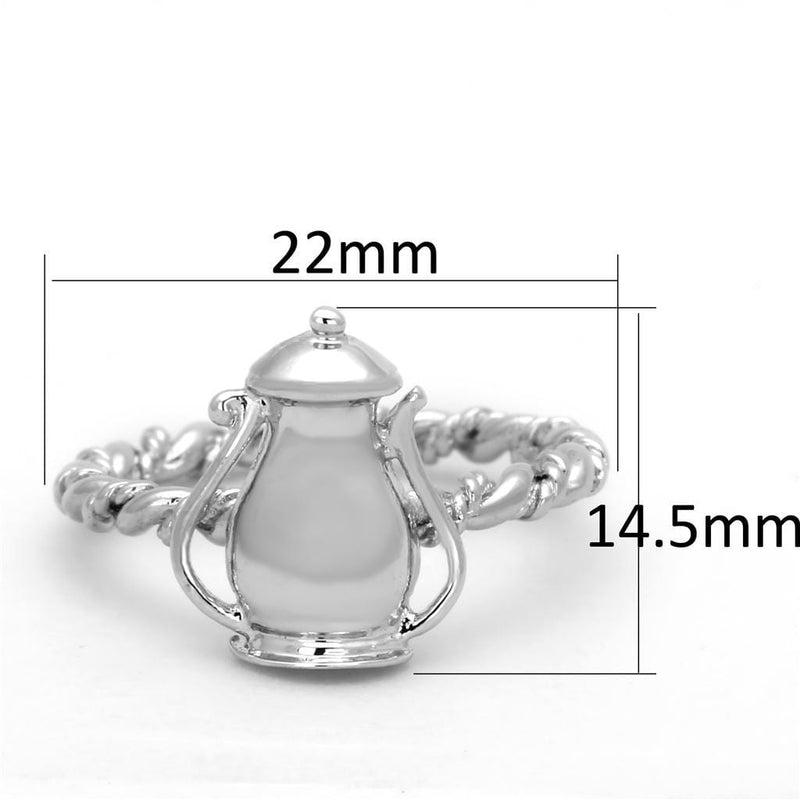 Cheap Rings 3W607 Rhodium Brass Ring