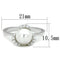 Cheap Rings 3W721 Rhodium Brass Ring with Synthetic in White