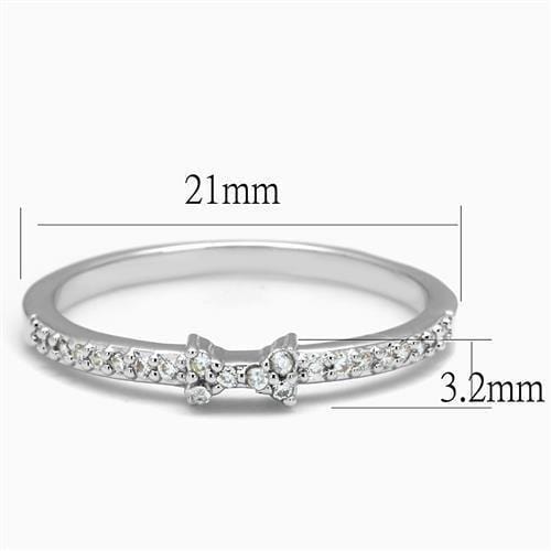 Cheap Rings For Men 3W1228 Rhodium Brass Ring with AAA Grade CZ