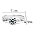 Cheap Rings For Men 3W1337 Rhodium Brass Ring with AAA Grade CZ